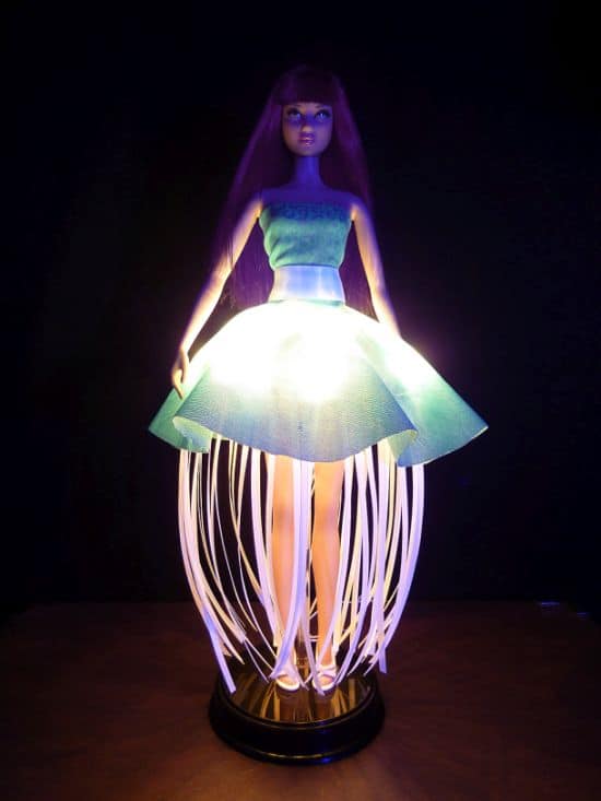 Unique Barbie jellyfish tablelamp1