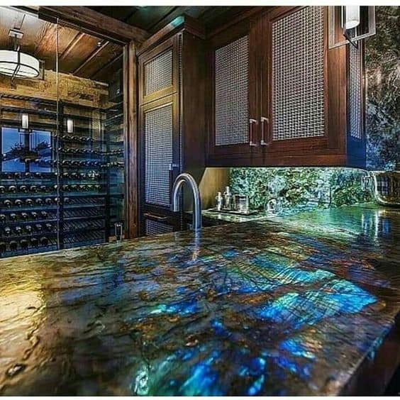 38. LABRADORITE COUNTERTOP