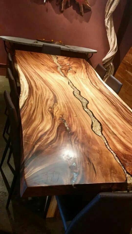 35. BEAUTIFUL NATURAL WOOD PATTERN Bar Top