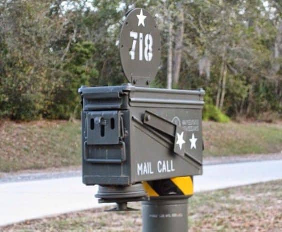37. VETERANS OUGHT TO DESIGN THEIR OWN ARMY INSPIRED MAILBOX