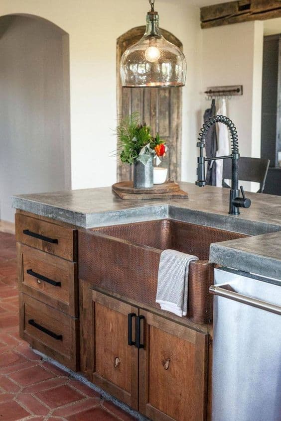 1. The crude granite countertop