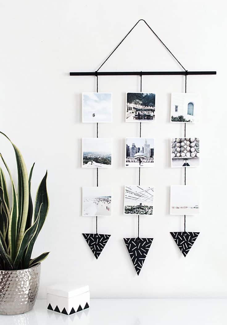 create a photo display in your desk