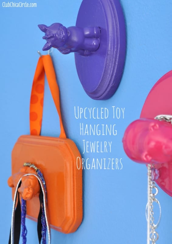 30. USE TOYS TO CREATE EPIC WALL JEWELRY ORGANIZERS