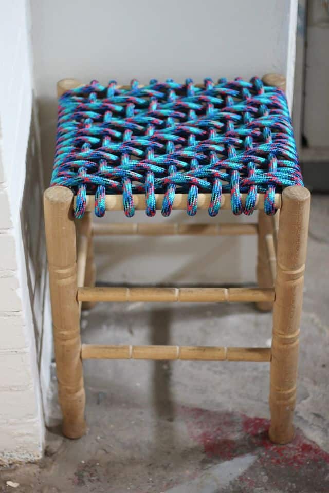 FUNKY PARACORD WOVEN STOOL
