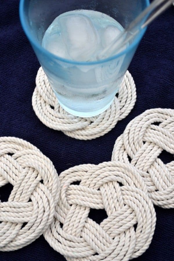 NAUTICAL THEMED PARACORD COASTERS