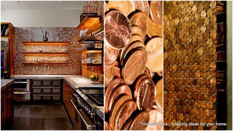 Learn How to Make a Penny Backsplash Tutorial and Inspiration