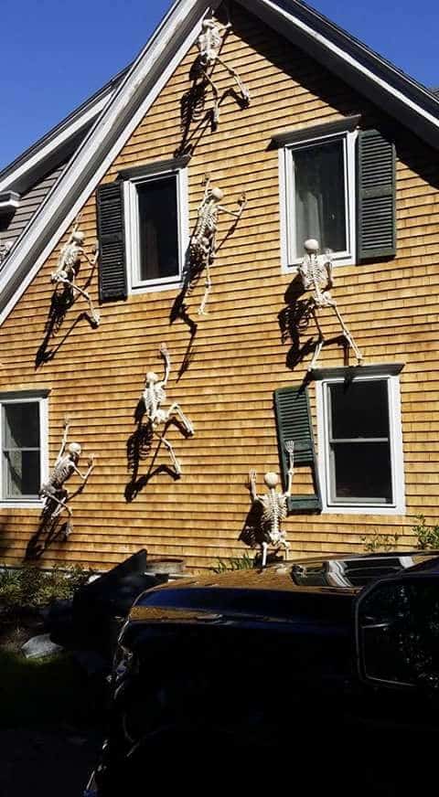 15. SKELETONS CLIMBING THE HOUSE