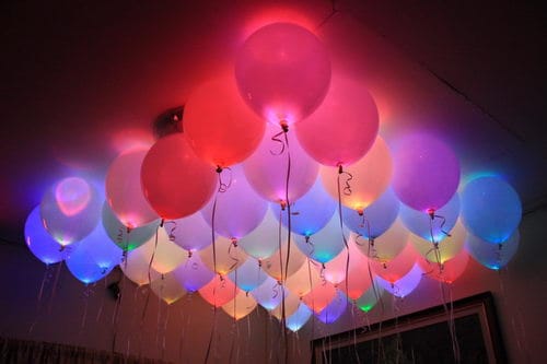 5. GLOW IN THE DARK BALLOONS