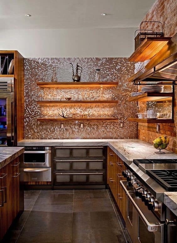  Copper pennies can give the kitchen room