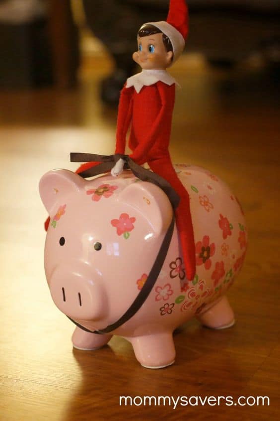 102. Elfie tries his hand at Piggy Bank Riding