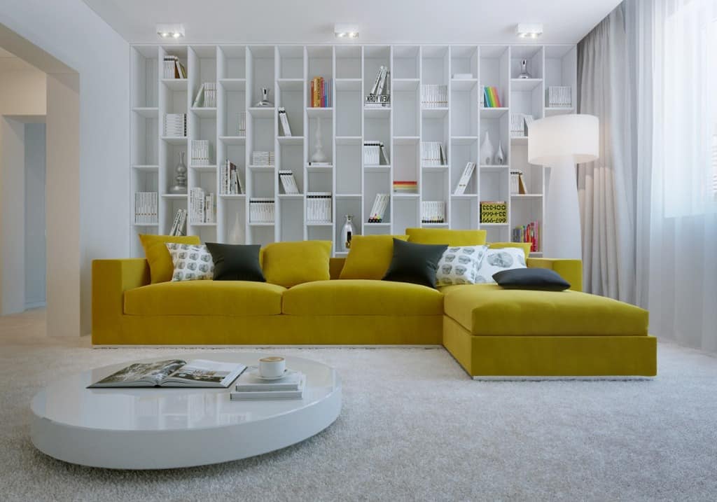 Black Fabric Sofa Living Room Furniture Designs