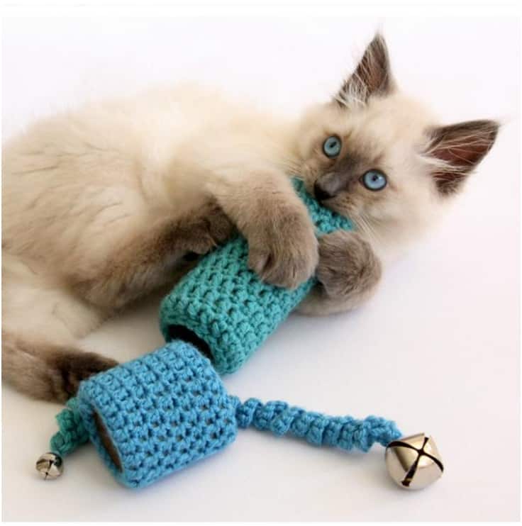 45. EASY TO CROCHET CAT TOY