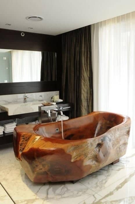 Super Epic Wooden Bathtub Design Ideas to Consider