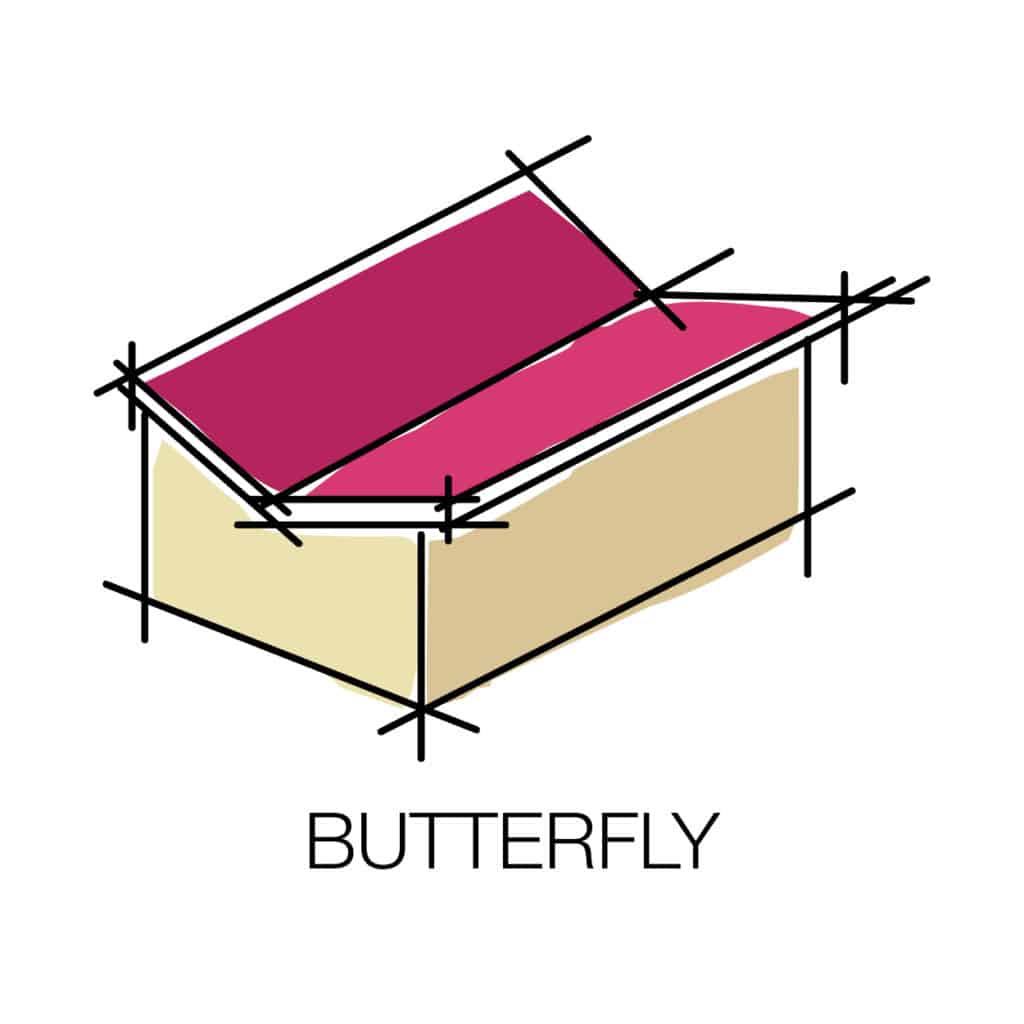 butterfly roof type