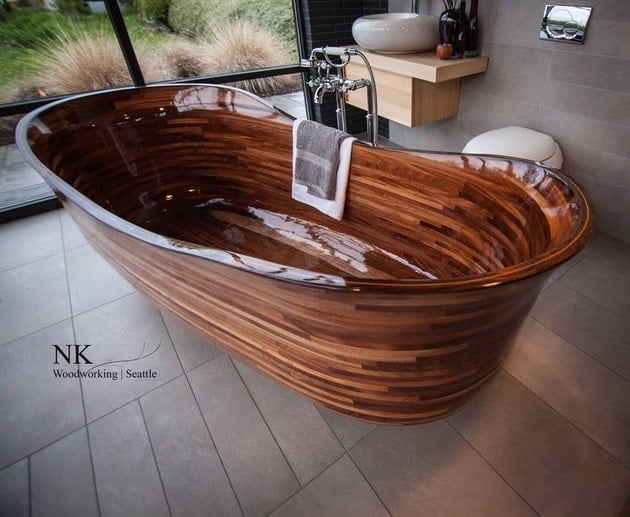 custom hardwood bathtubs nk woodworking 2 thumb 630xauto 55877