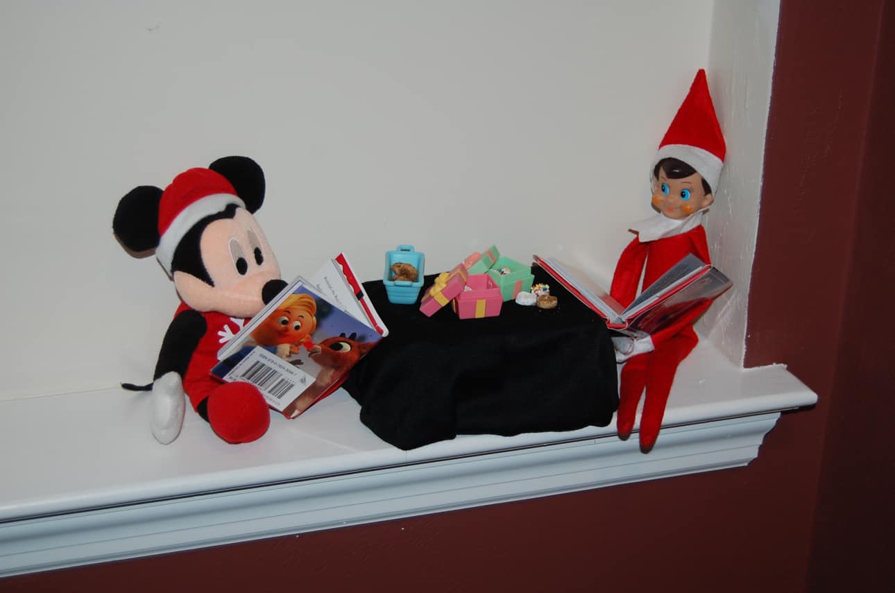 66. Elfie and Mickey reading Books