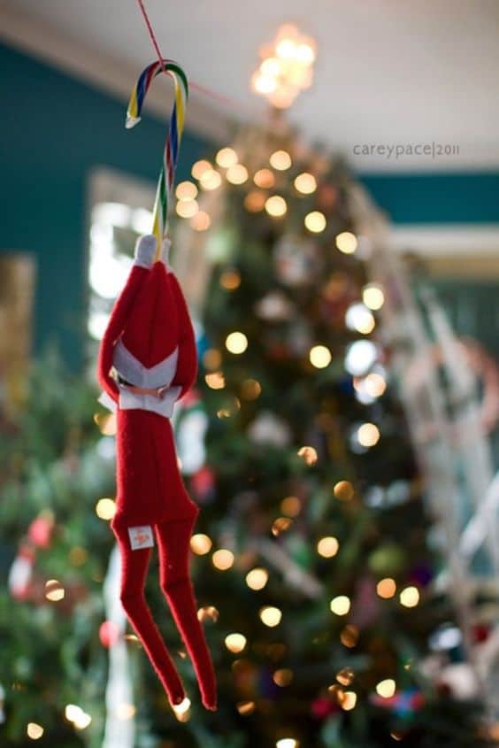 126. Elfie Zip-Lining with a Candy Cane