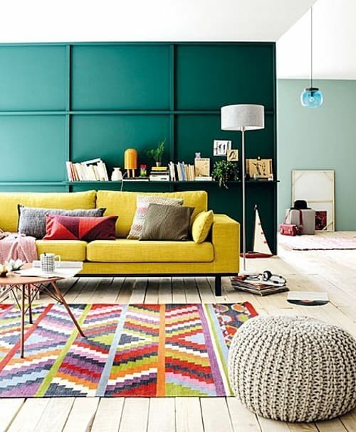 Simple Inspiration on How To Style Around A Yellow Sofa