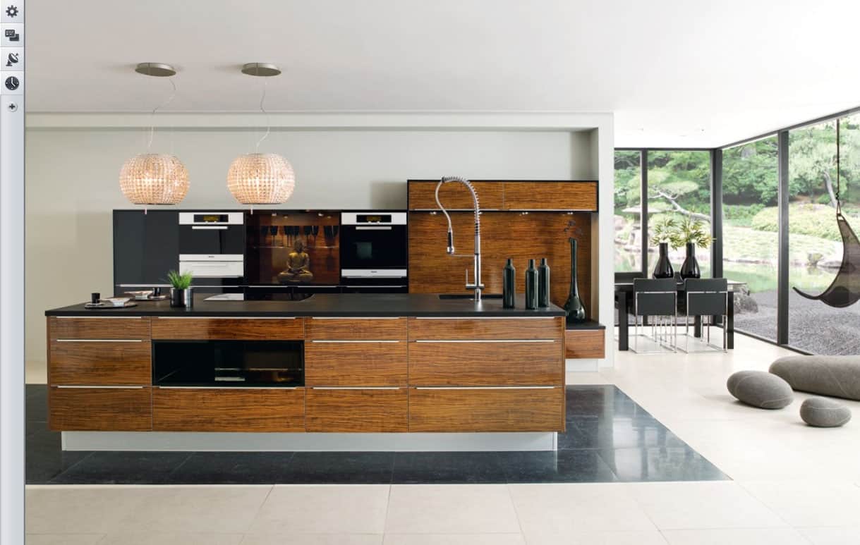 luxury wooden kitchen