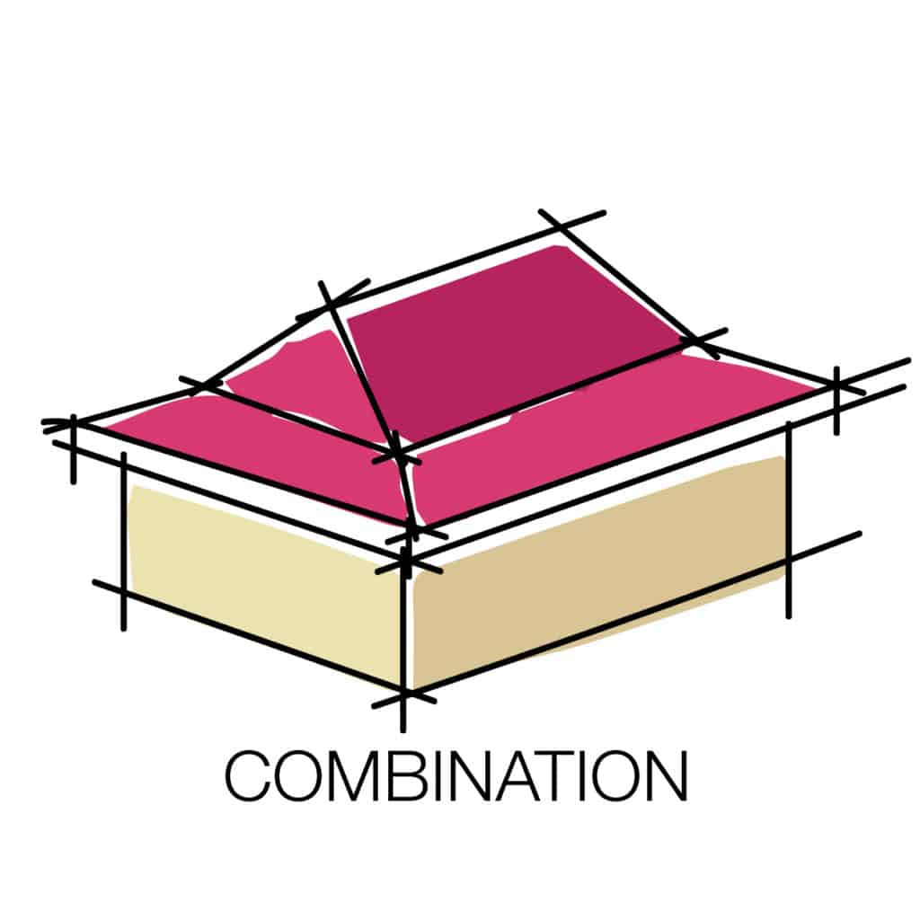 mix combination roof