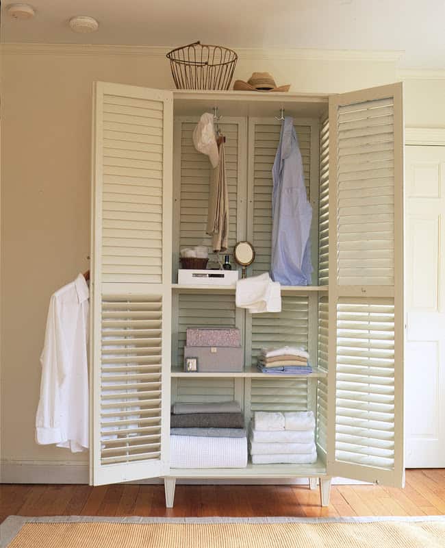 shutter armoire home design