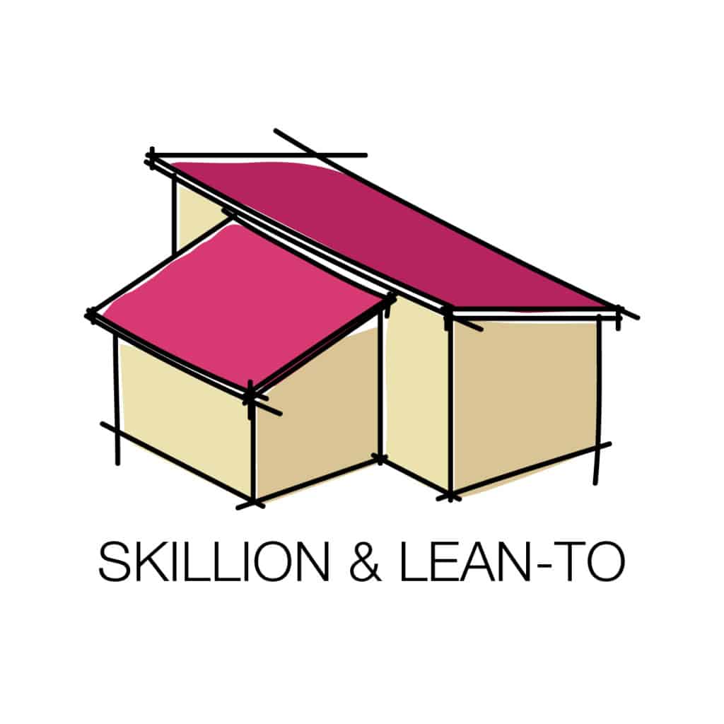 skillion and lean to roof type