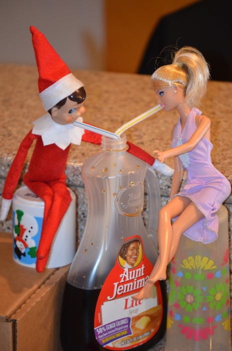 47. Elfie and Barbie sharing a Drink