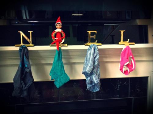 49. Elfie replaces all the Stockings with Underwear