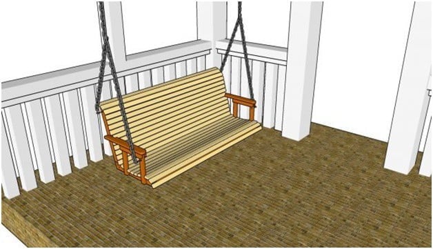 THE RETRACTABLE CUP HOLDER PORCH SWING