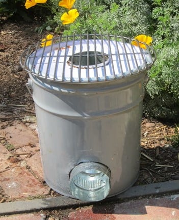 USING A METAL BUCKET