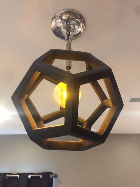 21. Incredibly Cool Dodecahedron Light Fixture
