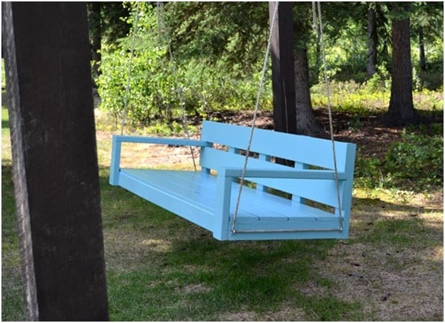 THE BLUE BENCH PORCH SWING