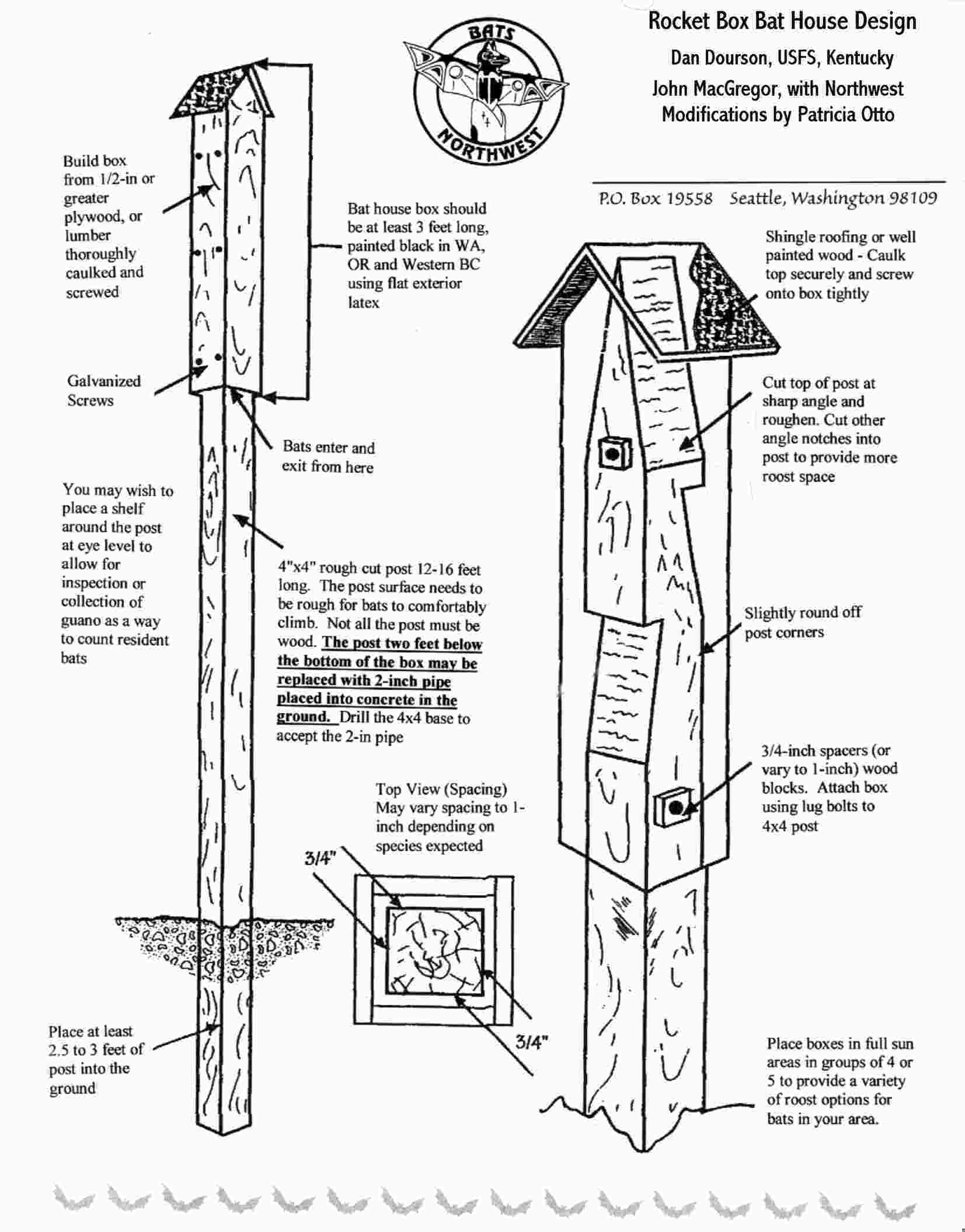 39 Free Diy Bat House Plans To Shelter The Natural Pest Control