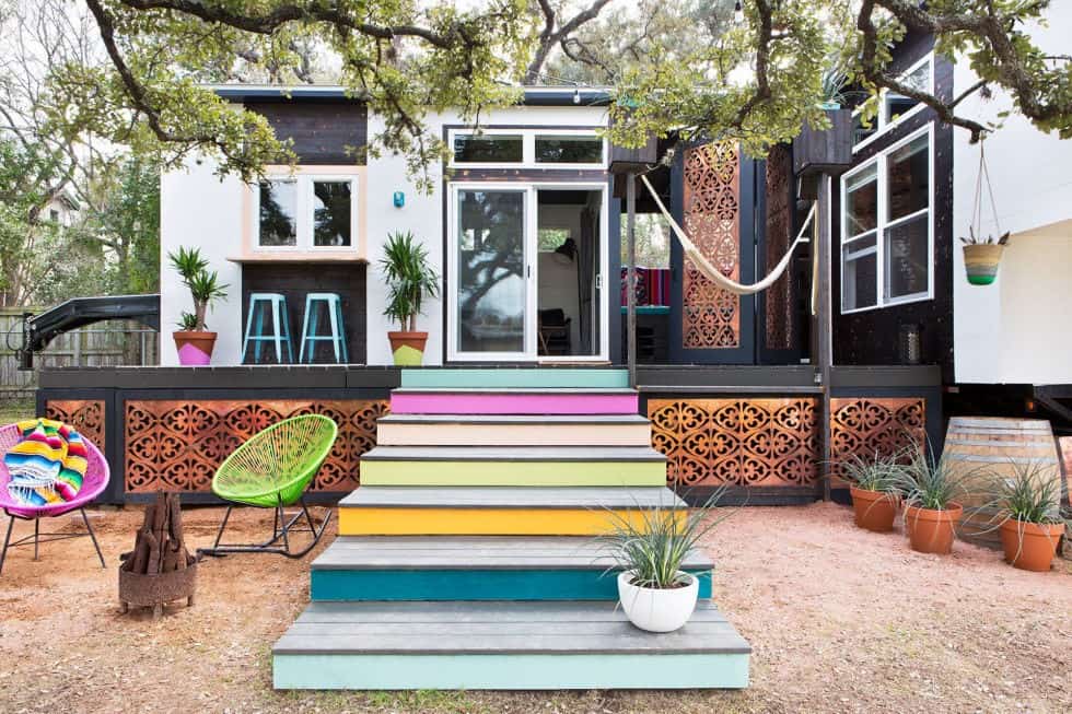 ELECTRICALLY COLORFUL tiny house plan