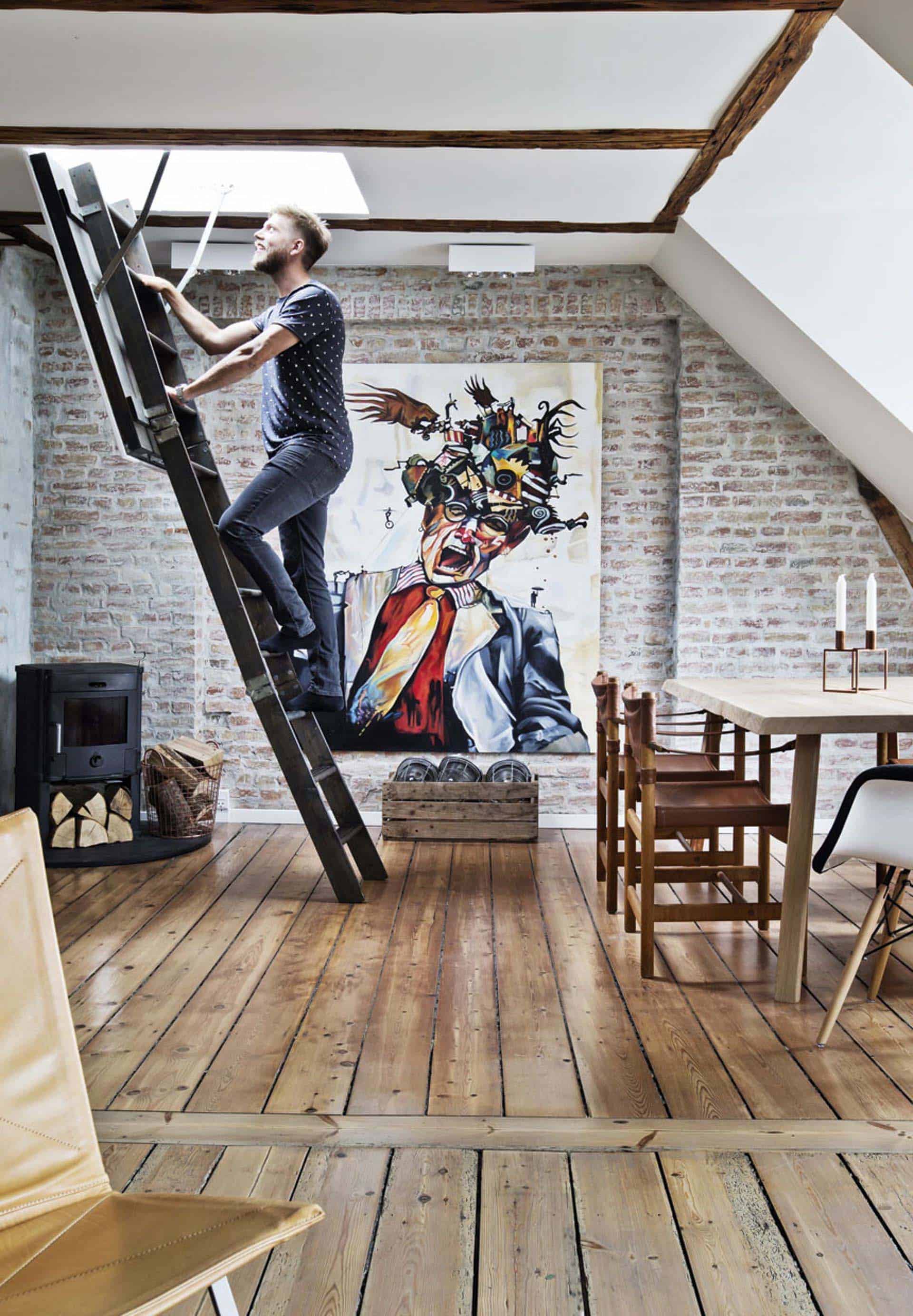 4 stanovanje Danska moško stanovanje dnevna soba jedilnica ambientdizajn