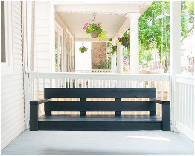 THE NAVY BLUE PORCH SWING