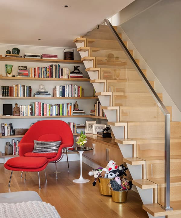 6 space under stairs