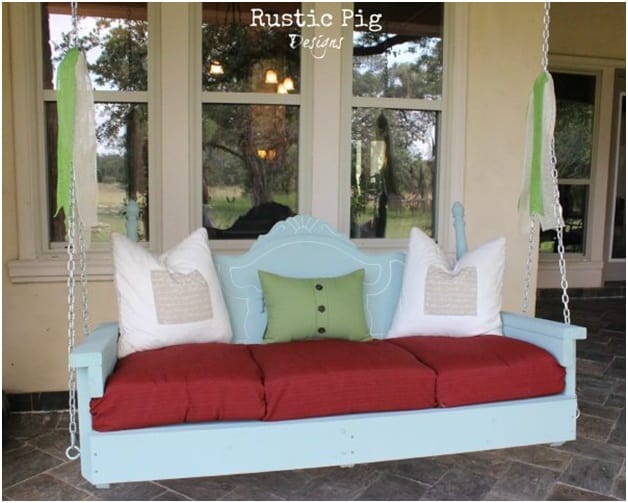 THE HEADBOARD PORCH SWING