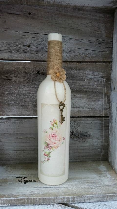 Repurpose some old wine bottles