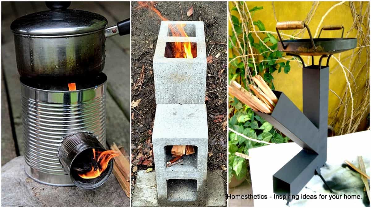 27 Insanely Cool DIY Rocket Stove Plans for Cooking With Wood