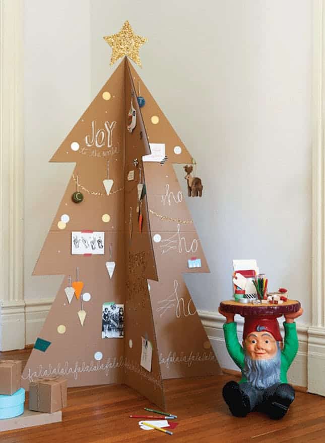 cardboard Christmas tree