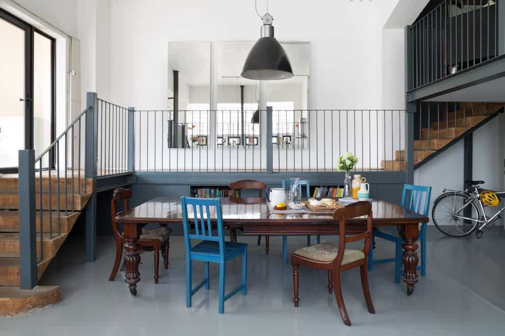 contemporary aluminium blue kids chair for eclectic dining room and mismatched chairs