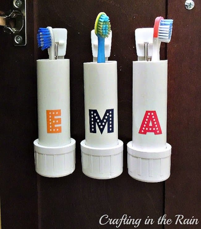 pvc toothbrush holders
