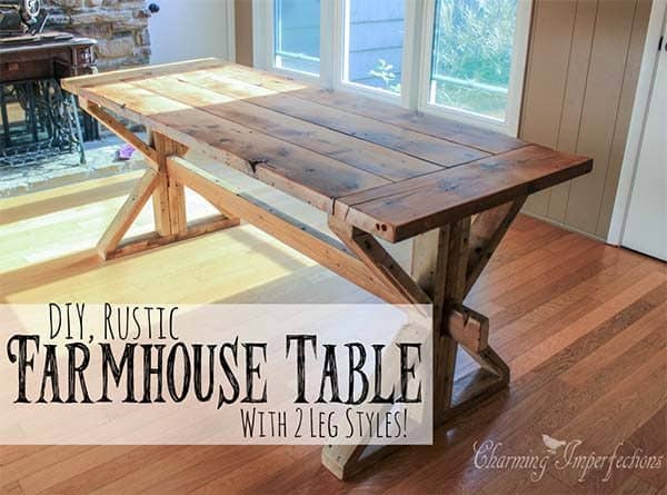 DIY RUSTIC FARMHOUSE TABLE