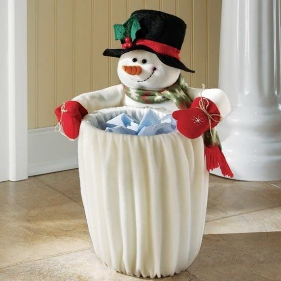 15. Snowman Dustbin