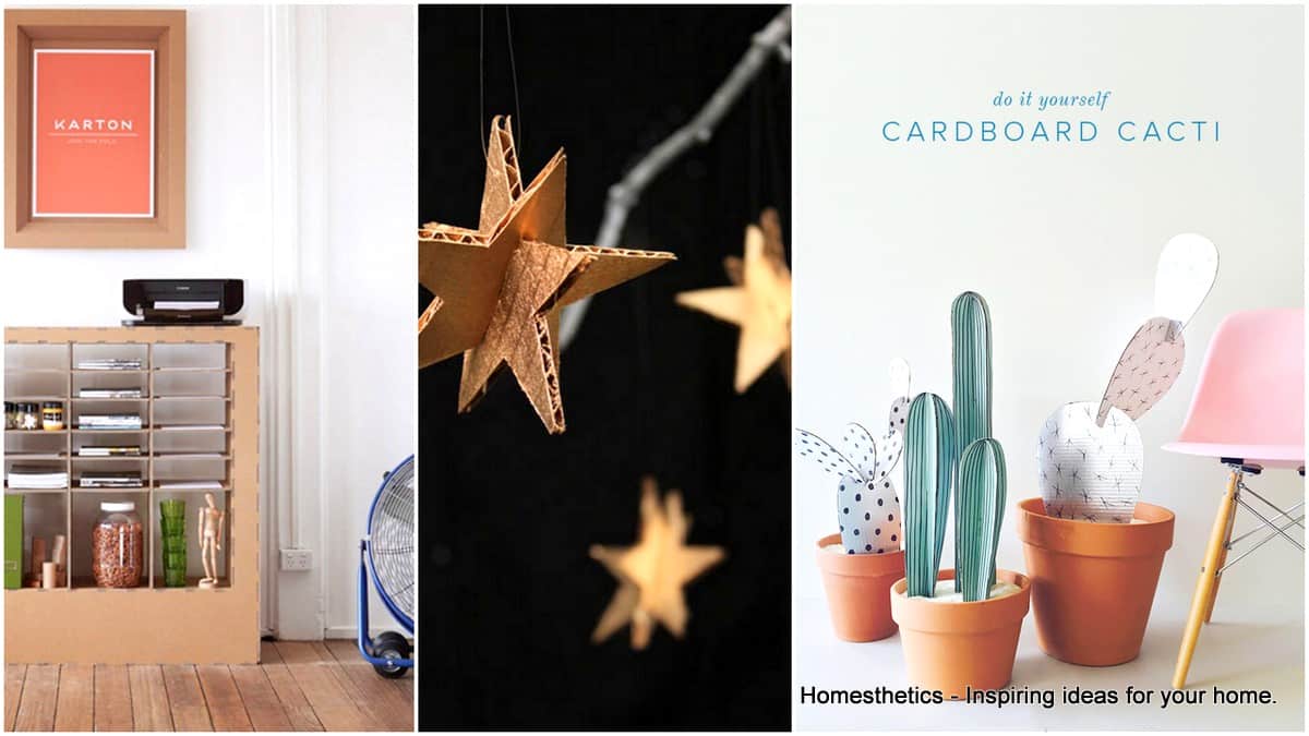 17 Clever DIY Ways To Use Cardboard In Your Home Decor