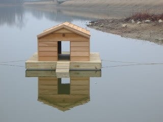 CUSTOM FLOATING DUCK HOUSES