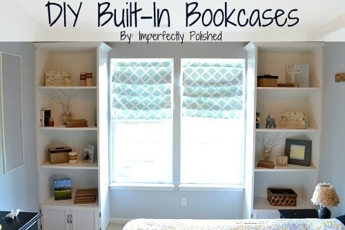 DIY BUILT IN BOOK CASE TUTORIAL