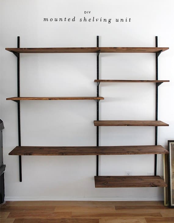 MOUNTED SHELVING UNIT