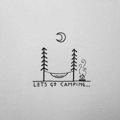 79. DEPICT THE EXPERIENCE OF CAMPING